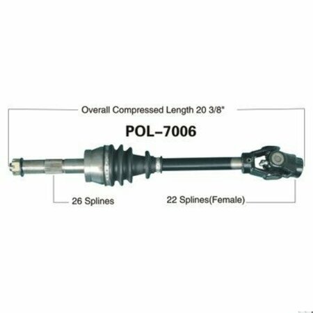 WIDE OPEN OE Replacement CV Axle POL FRONT NUMEROUS 250/300/325/335/400/425/5 POL-7006